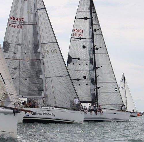 QLD Beneteau Cup 20120, Ultimate Positioning struck hard on the start line in race three © Tracey Johnstone